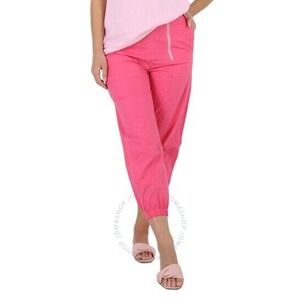 Marc Jacobs Womens Cropped Pants Pink Retro Neon Stretch Size 00 Preppy